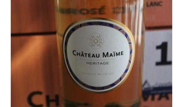 12 flessen à 75cl witte wijn, Chateau Maïme, Côtes de Provence, 2019